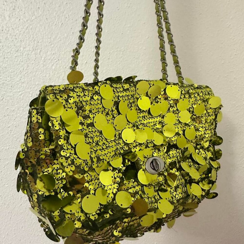 Unbranded Women's Green and Yellow Bag